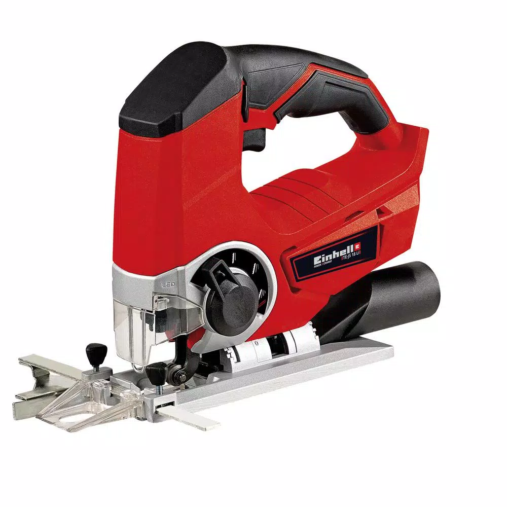 Einhell PXC 18-Volt Cordless 2400-SPM Jig Saw Kit， 1 in. Stroke Length， 47° Max Bevel Angle (w/ 3.0-Ah Battery + Fast Charger) and#8211; XDC Depot