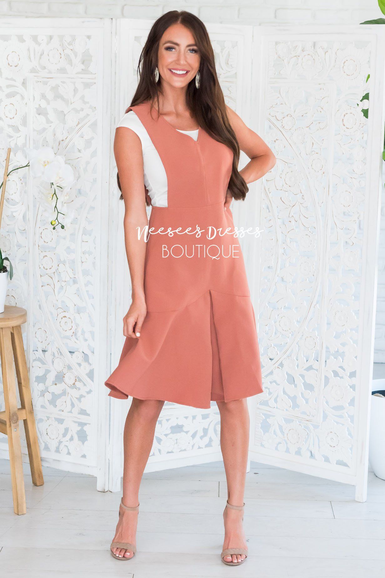 The Phoenix Pleated Godet Overall Dress