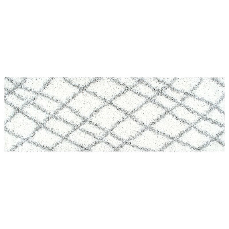 nuLOOM Alvera Easy Shag Lattice Rug