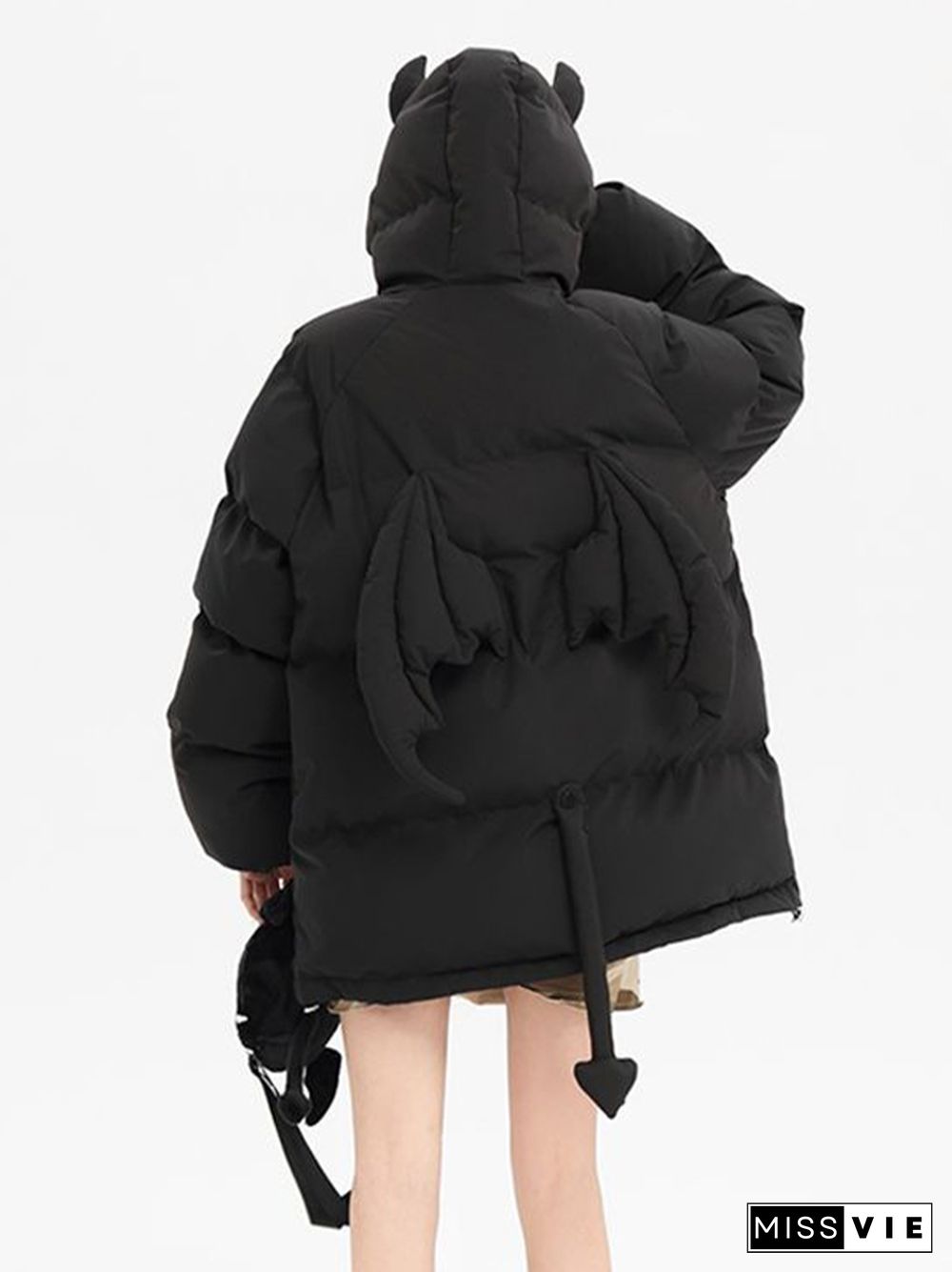 Little Monster Styling Hooded Oversized Jacket