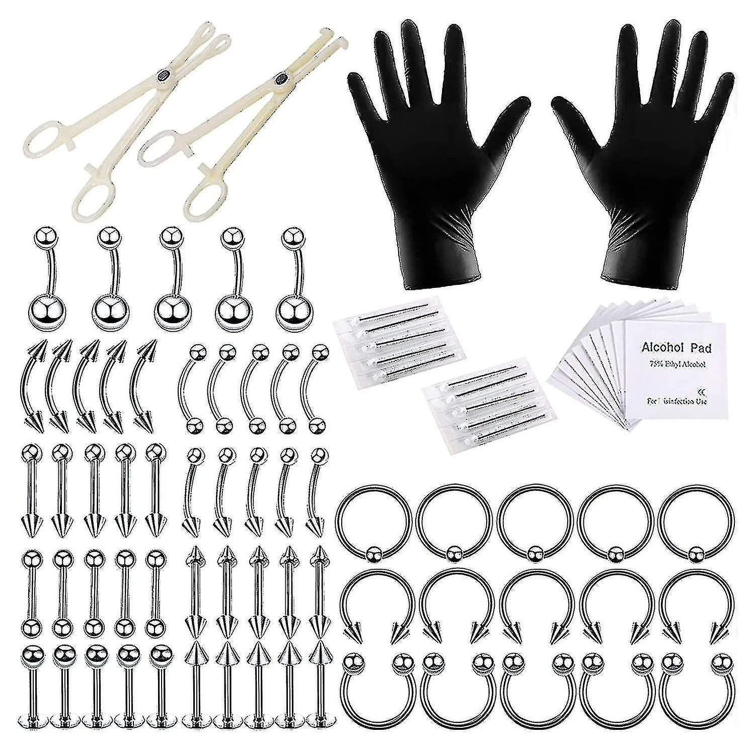 Piercing Kit Professional Body Piercing Kit Steel Piercing Needles Piercing