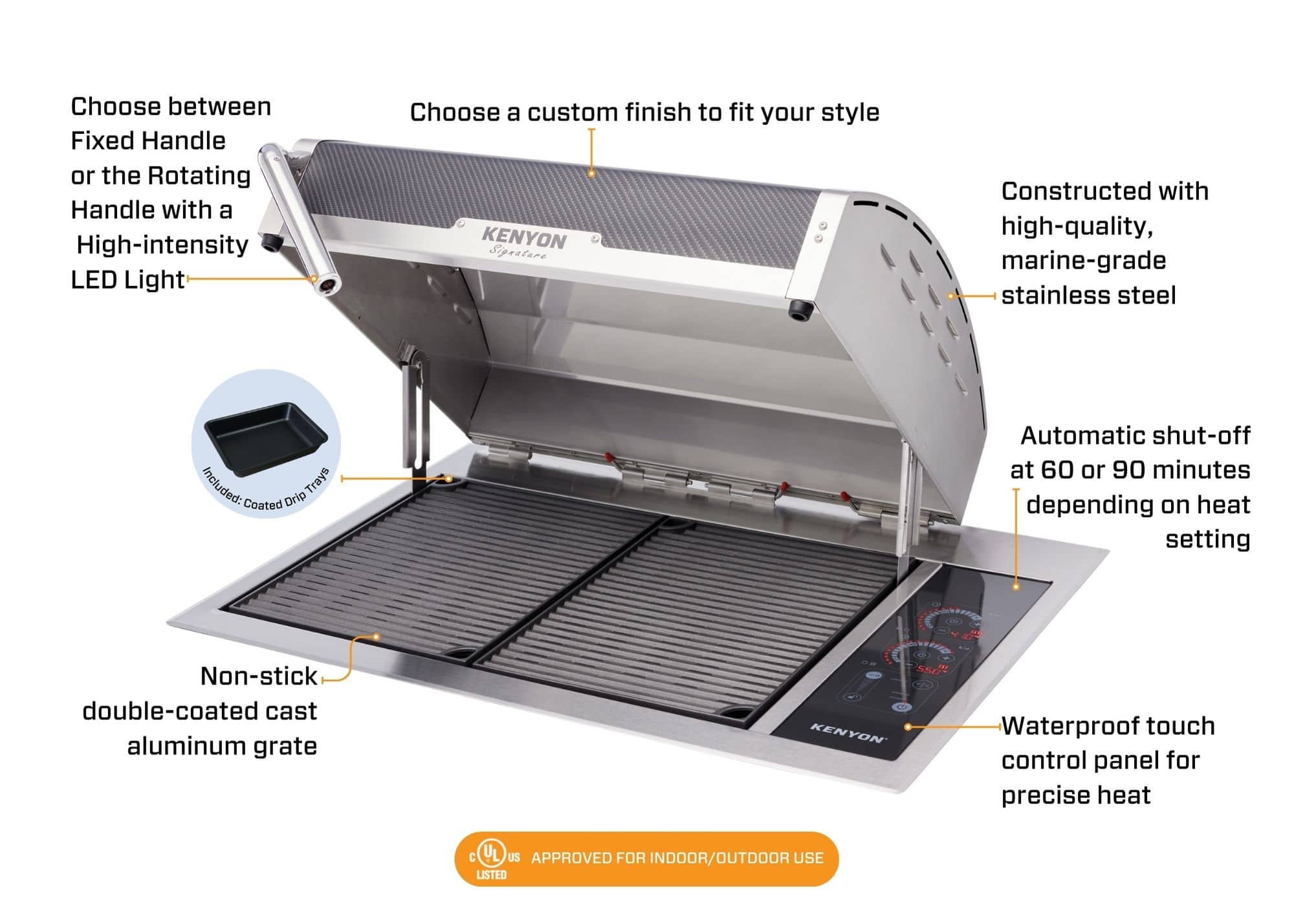 Kenyon C70429WCF Signature Grill + Stand