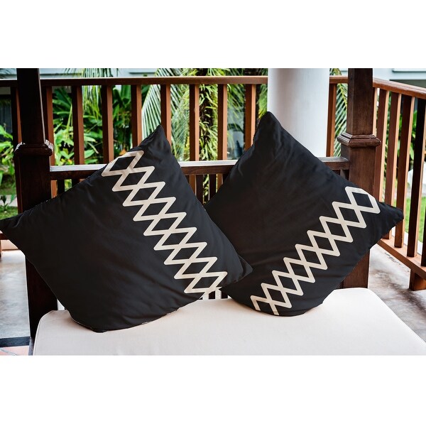 Zipper Stripe Nautical Indoor/Outdoor Throw Pillow