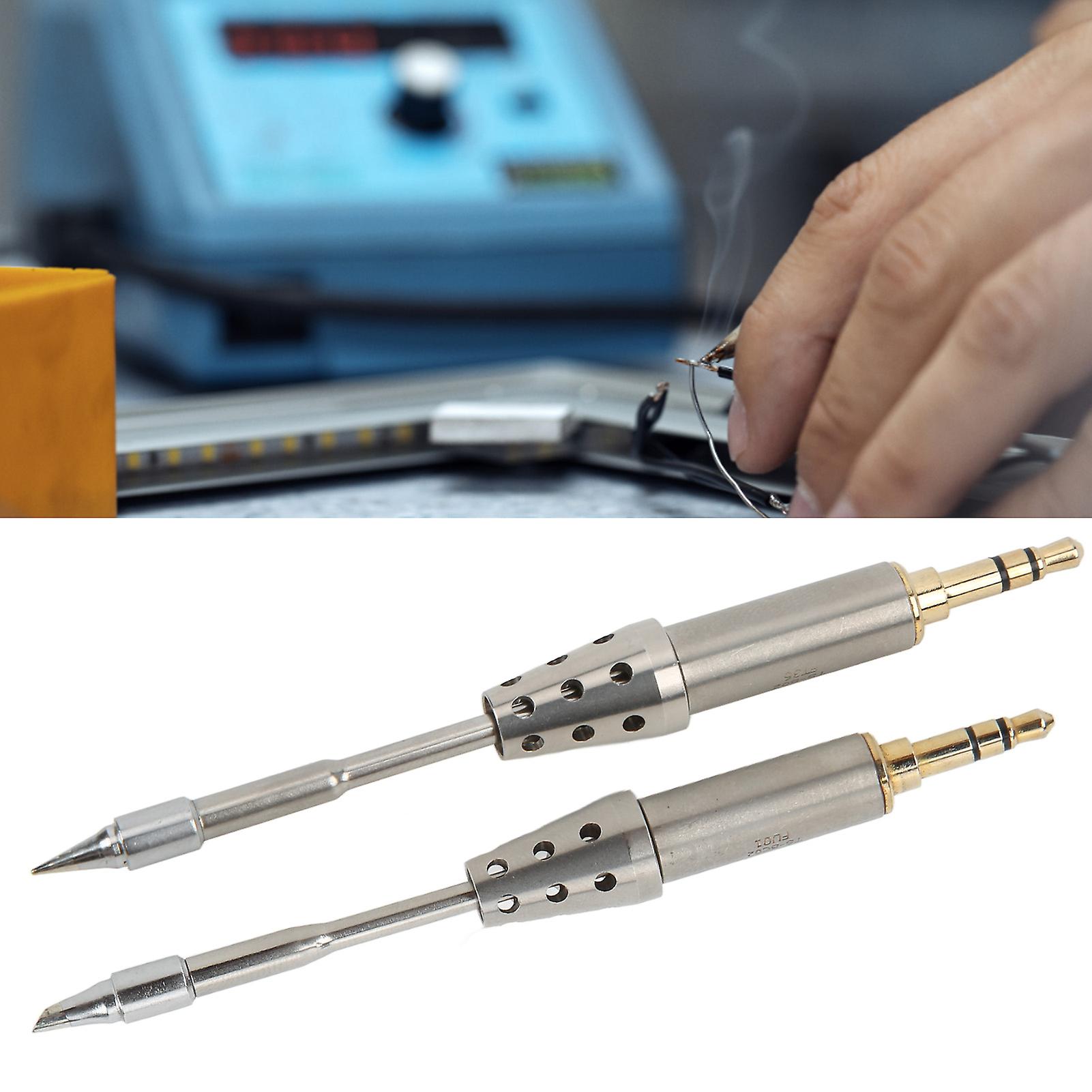 Universal Aluminium Alloy Mini Soldering Iron Tip For Ts80p Electric Soldering With Internal Heating Core And High Heat Resistance [ts-bc02]