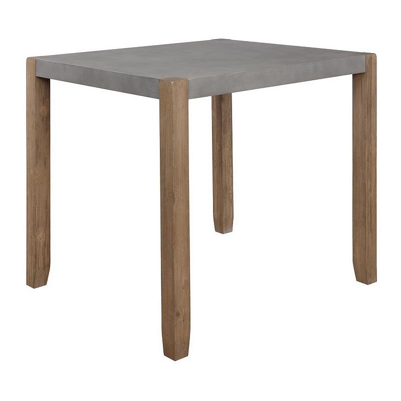 Alaterre Furniture Newport Faux Concrete Dining Table