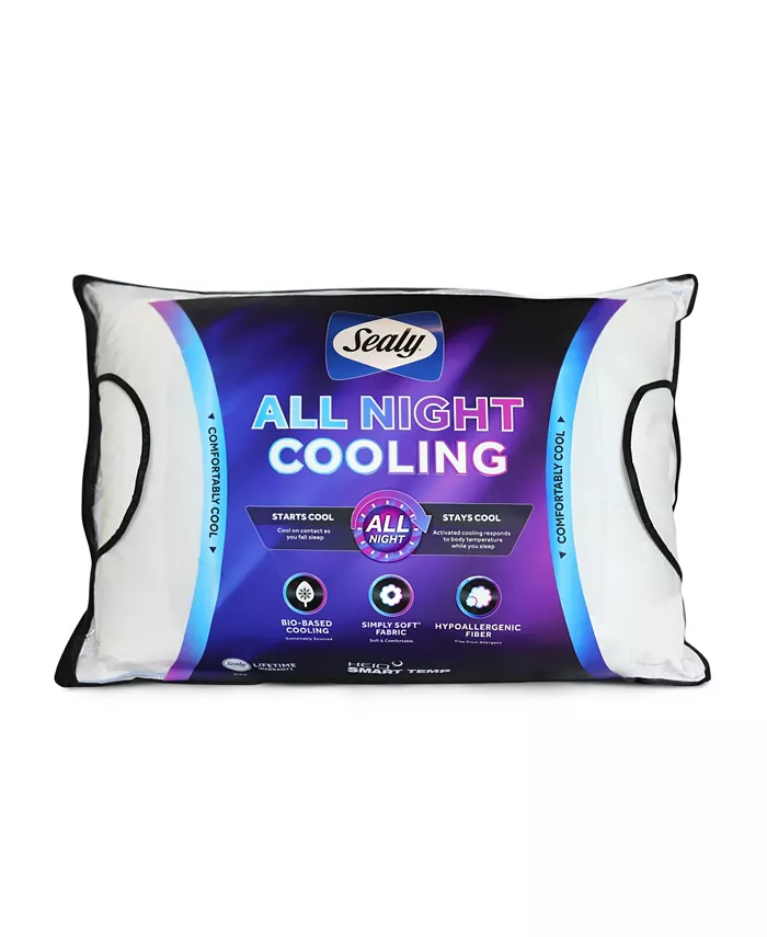 Sealy All Night Cooling Pillow， Standard Queen