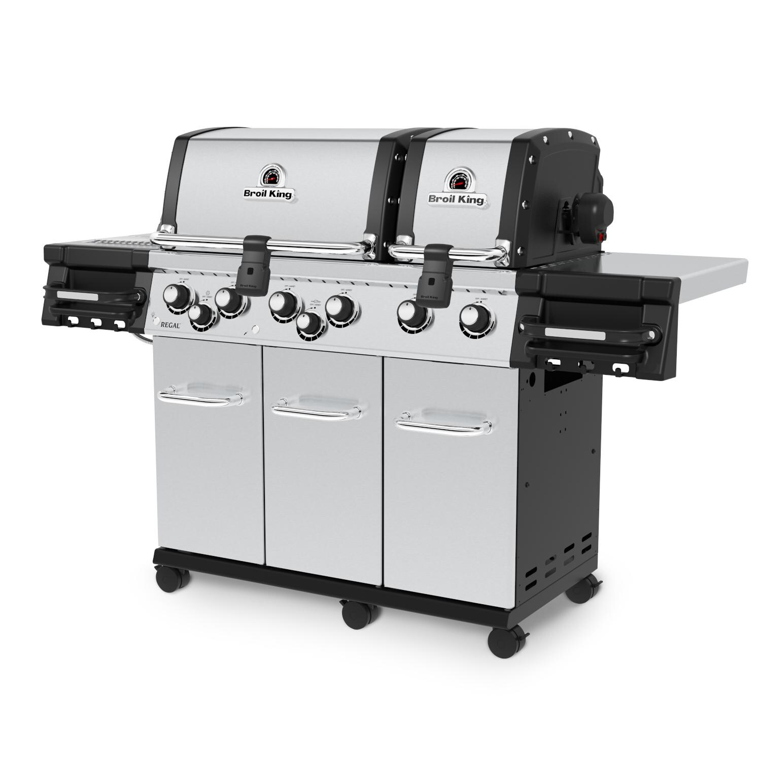 Broil King Regal S 690 PRO IR 6-Burner Propane Gas Grill With Rotisserie and Infrared Side Burner