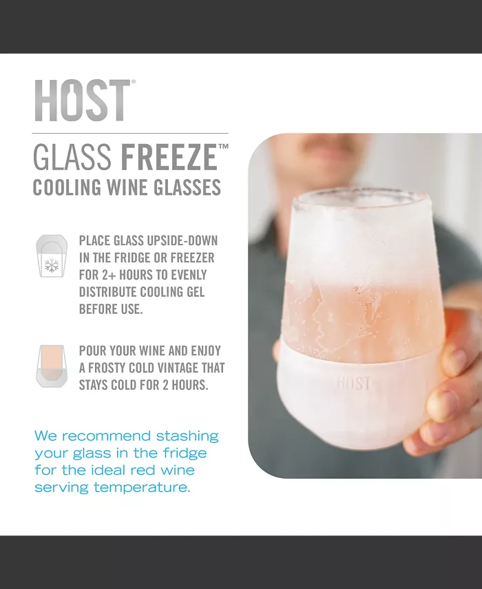 HOST Glass Freeze Wine Glass Set of 2