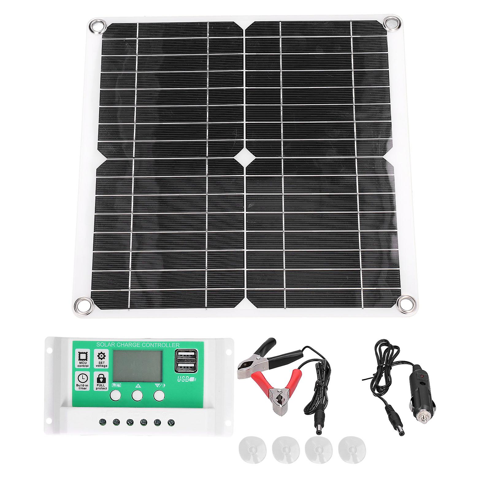 40w 18v Monocrystalline Silicon Flexible Solar Panel With 10a Solar Charge Controller For Outdoor