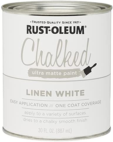 Rust-Oleum 285140 Ultra Matte Interior Chalked Paint， 30 Fl Oz (Pack of 1)， Linen White