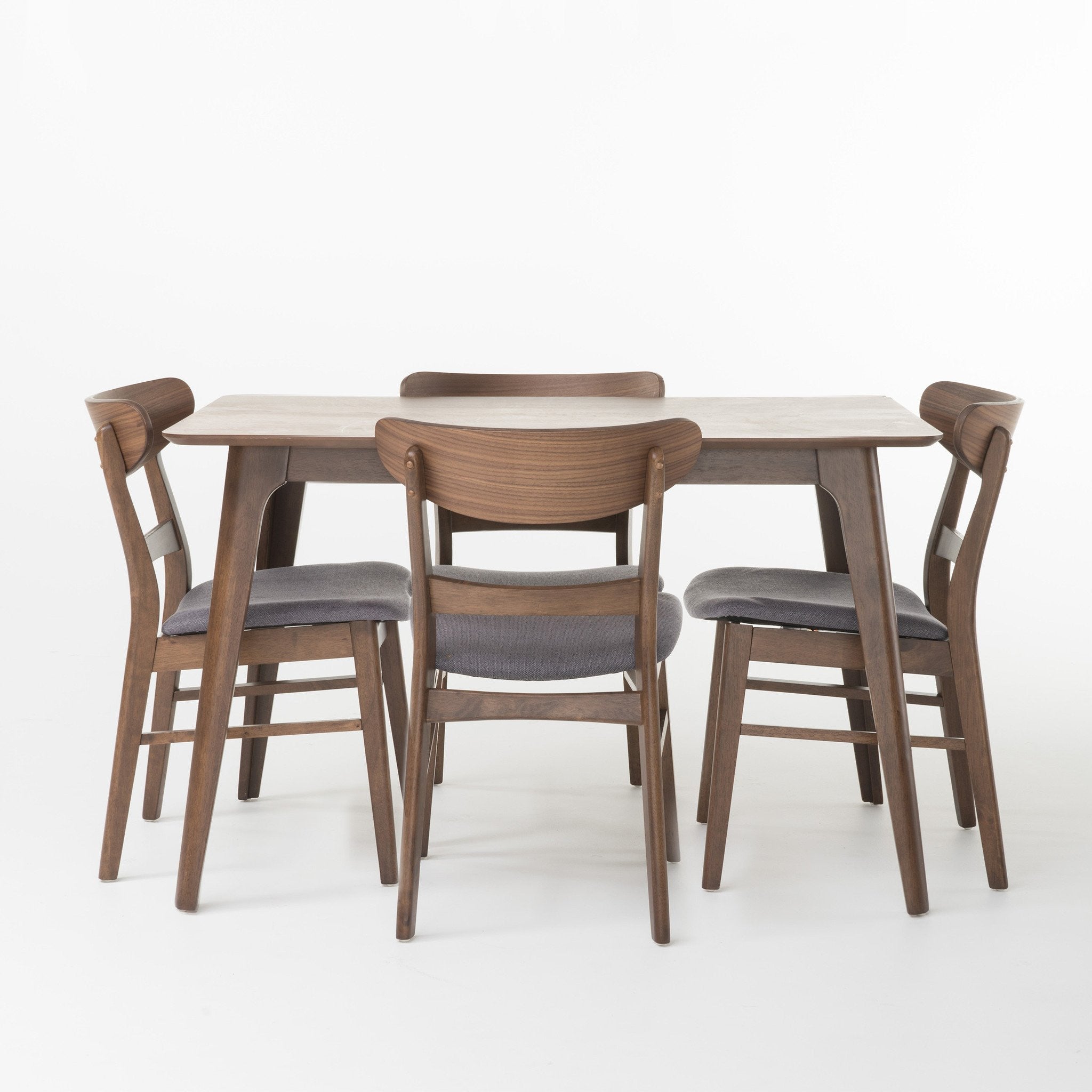 Colonial Mid-Century Modern 5 Piece Dining Set