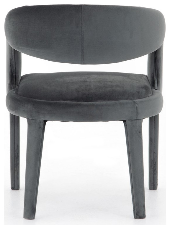 Curved Dining Chair   Midcentury   Dining Chairs   by AFB Decor  Houzz