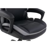 Shaquille O'Neal Amphion Ergonomic Bonded Leather High-Back Executive Chair， Black