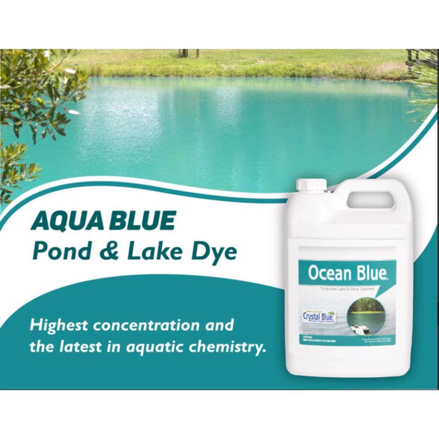 Crystal Blue Ocean Blue Lake and Pond Colorant 1 gal