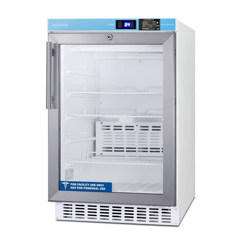 Summit Appliance 2.65 cu. ft. Vaccine Refrigerator in White ADA Compliant ACR46GLCAL