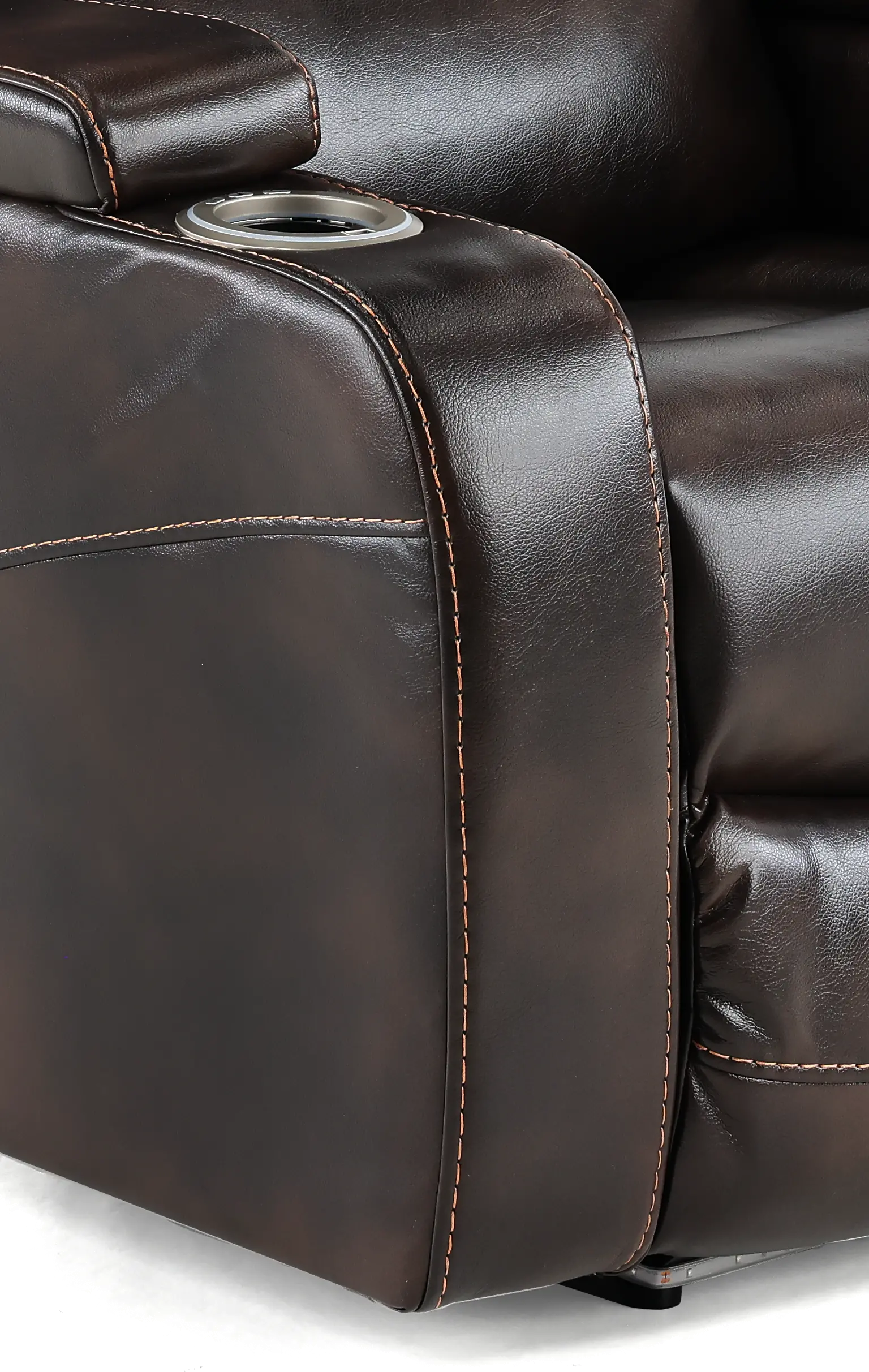 Cinema Brown Power Home Theater Recliner