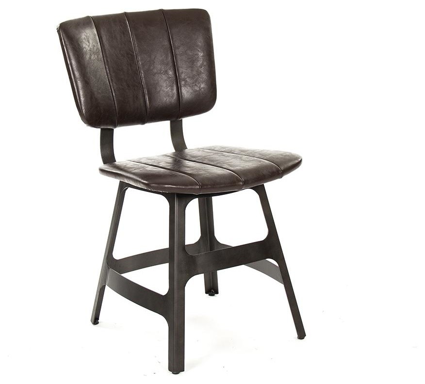 Worksmith Side Chair   Industrial   Armchairs And Accent Chairs   by Nook  ampCottage  Houzz