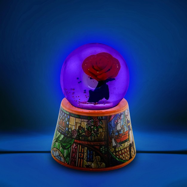 Disney Beauty And The Beast Mini Light up Snow Globe 2 5 Inches Tall