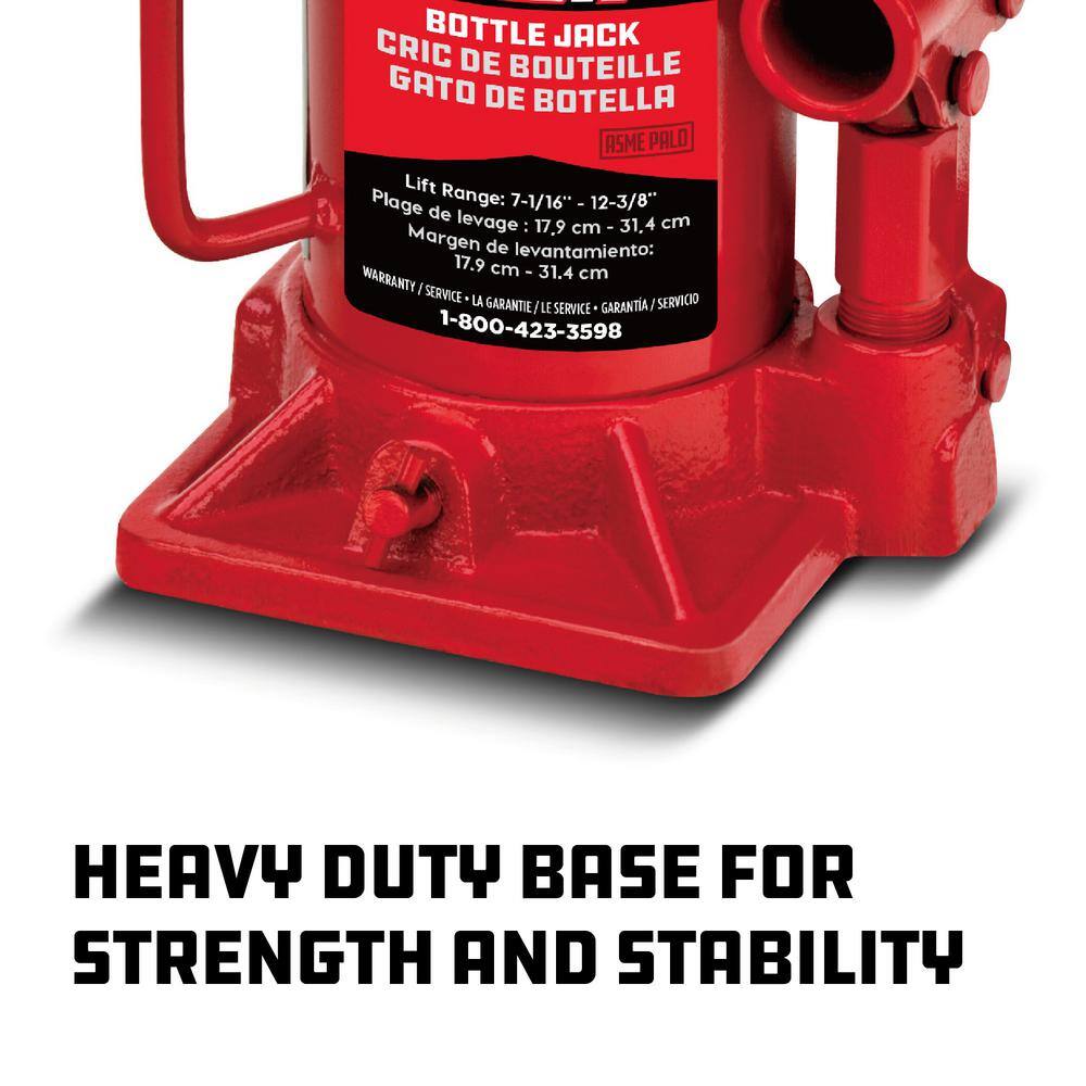 Powerbuilt 12 -Ton Shorty Bottle Jack 647502