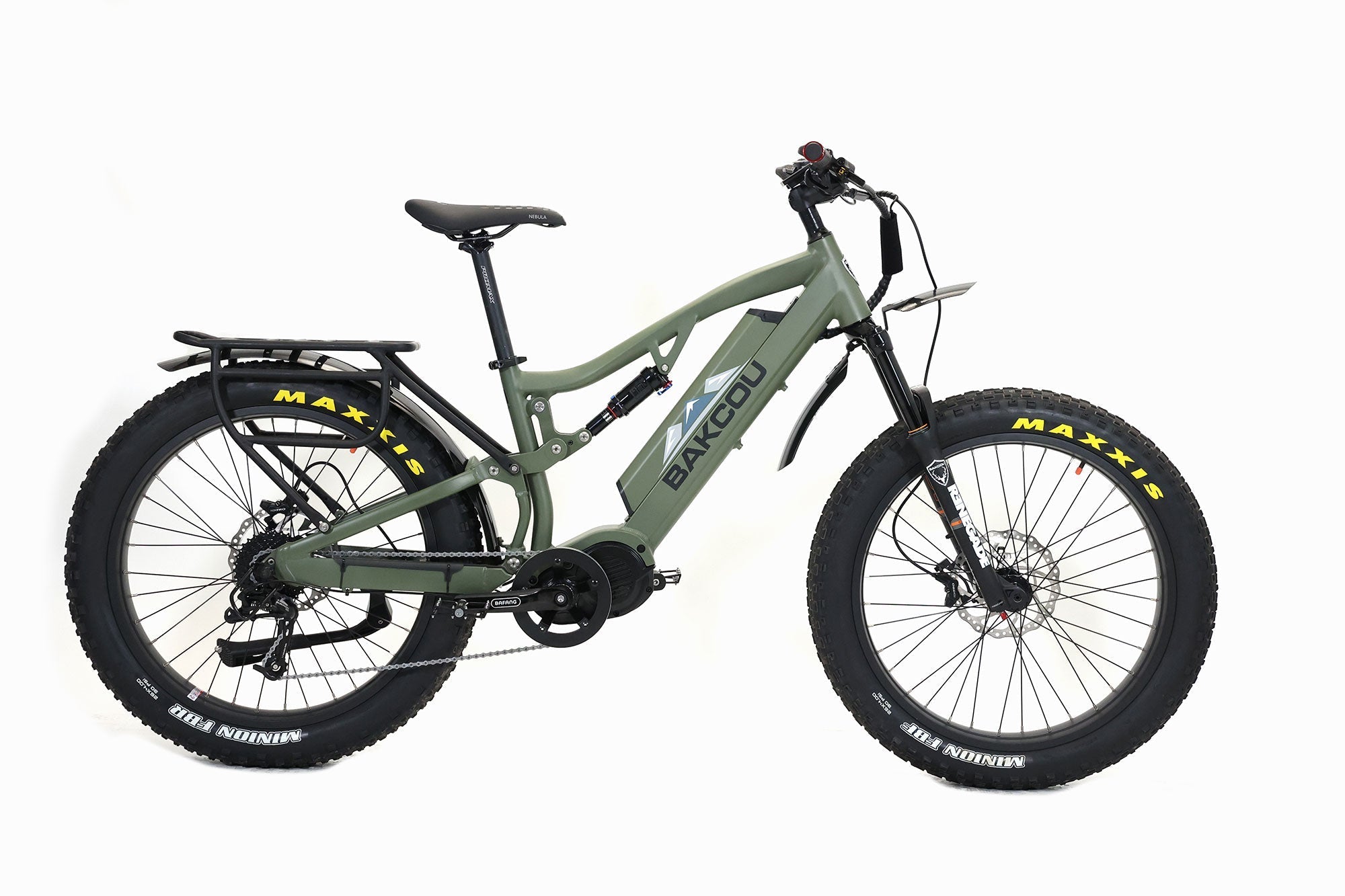 Bakcou Storm G2 Full Suspension Electric Hunting Bike Bafang Ultra Mid Drive Motor