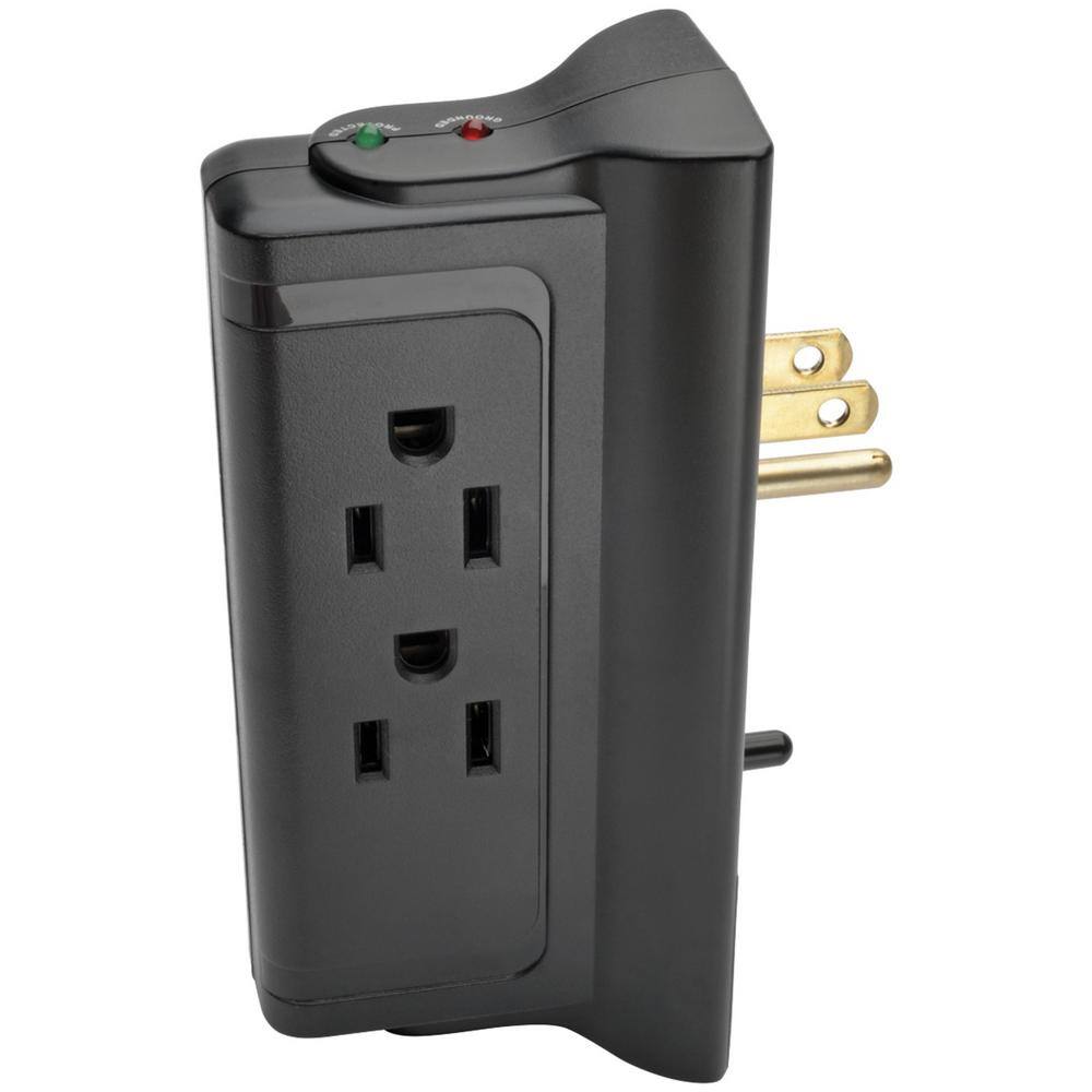 Tripp Lite Protect It Surge Protector with 4 Side-Mounted Outlets TLP4BK