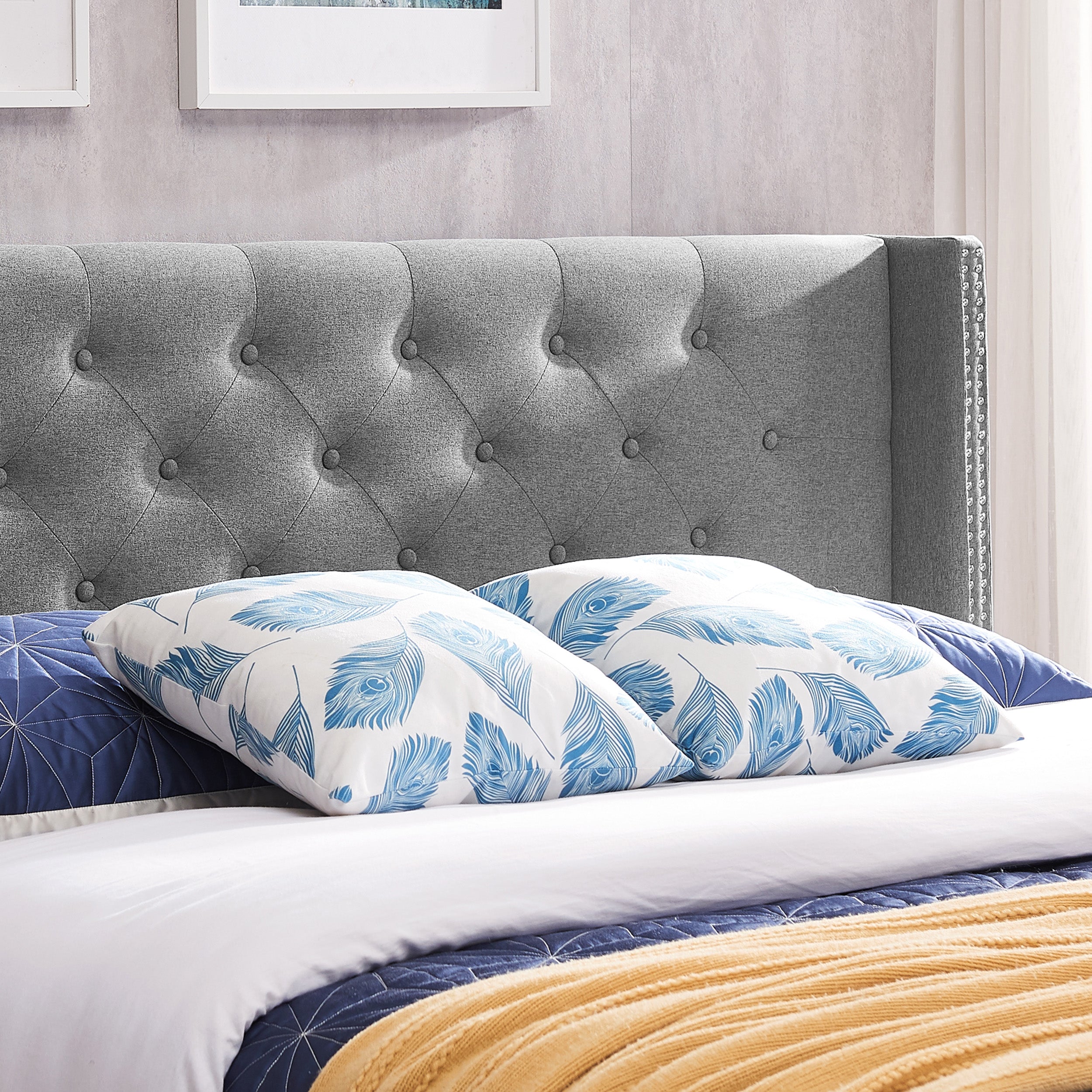 Ray Contemporary Upholstered Twin Headboard