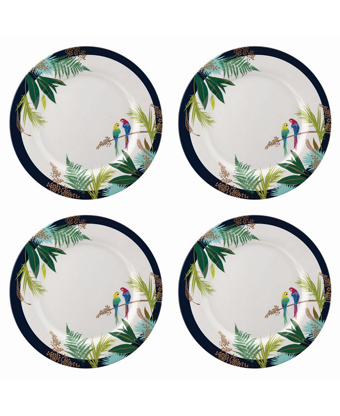 Portmeirion Sara Miller Parrot Dinner Plate Set of 4