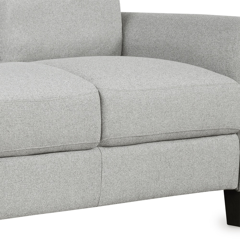 Sturdy Love Seat Sofa with Soft Linen Cushions