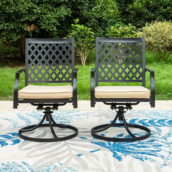 MAISON ARTS 7Piece Metal Outdoor Patio Dining Set