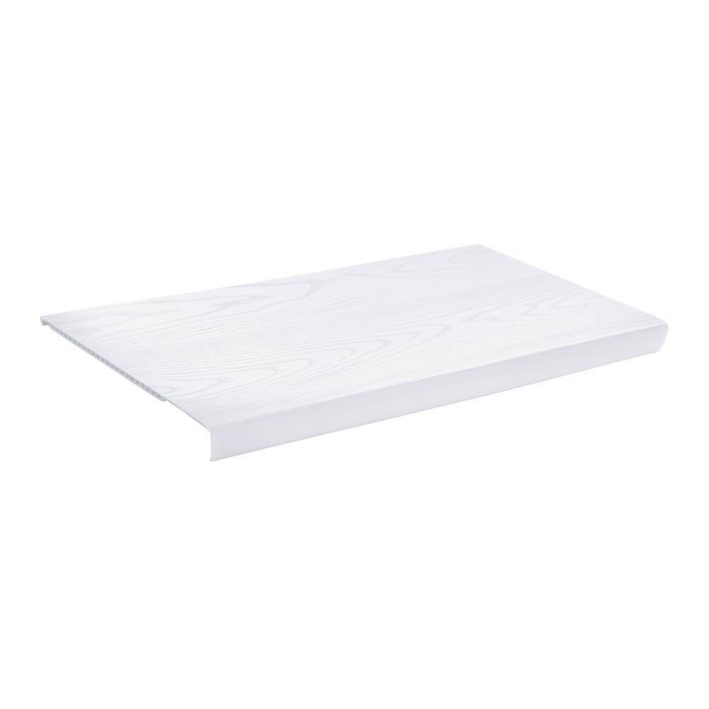 Everbilt 2 ft. x 12 in. Decorative Shelf Cover - White 90315