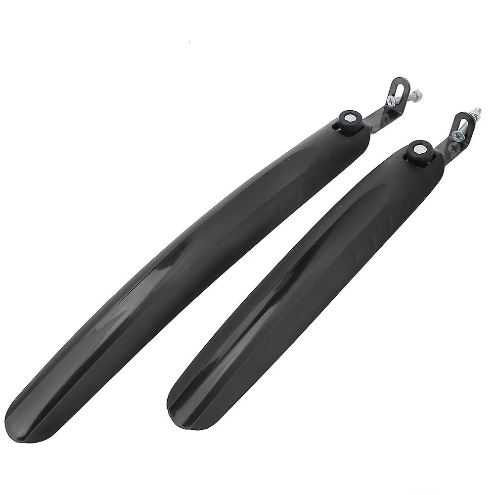 1 Pair Front Rear Mountain Road Bicycle Bike Fender Mudguard Mud Guard Set (black)