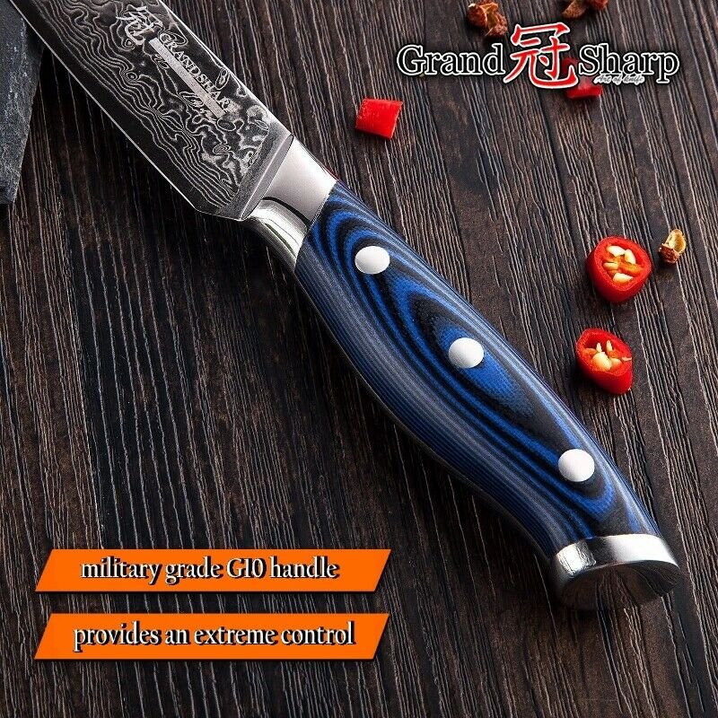 5 Inch Utility Knife vg10 Japanese Damascus Stainless Steel Chef Kitchen Knives