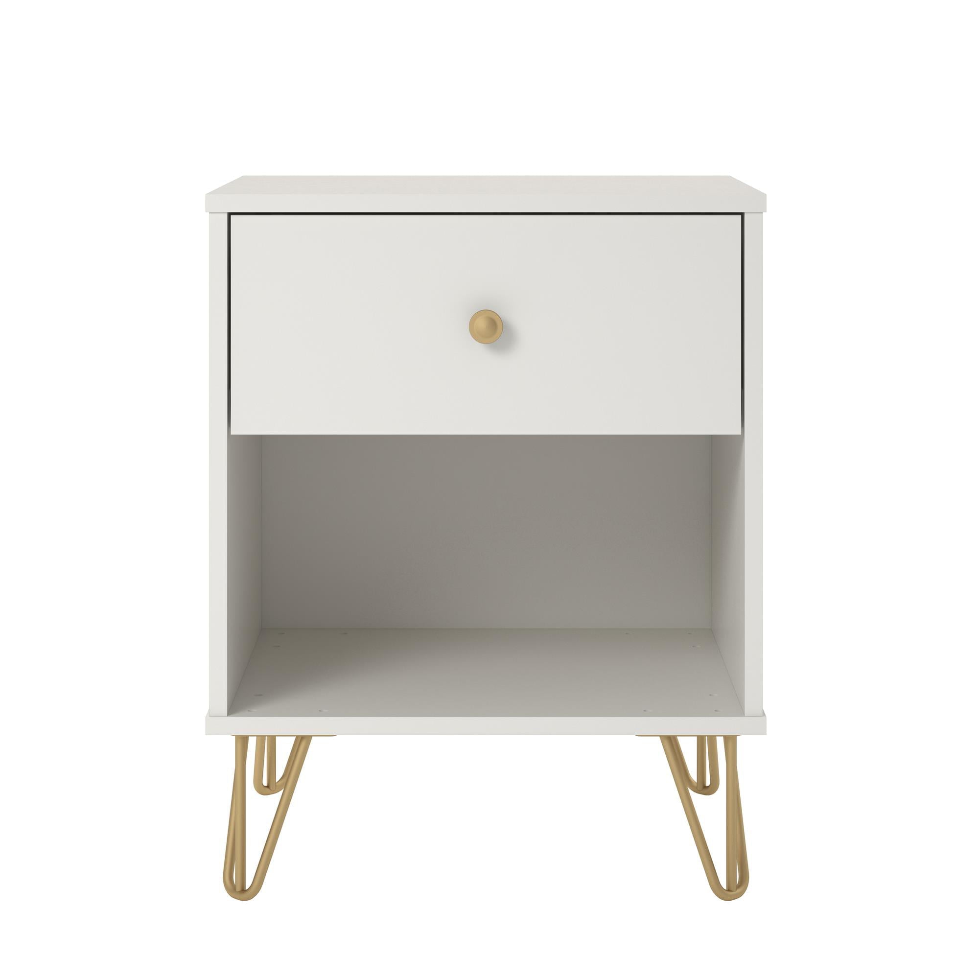 Novogratz Finley Nightstand, White