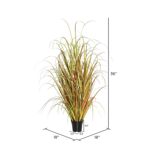 Vickerman 36 PVC Artificial Potted Mixed Brown Grass.