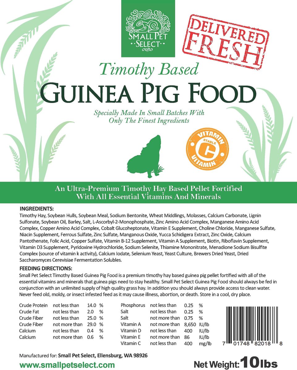 Small Pet Select Timothy Based Guinea Pig Food