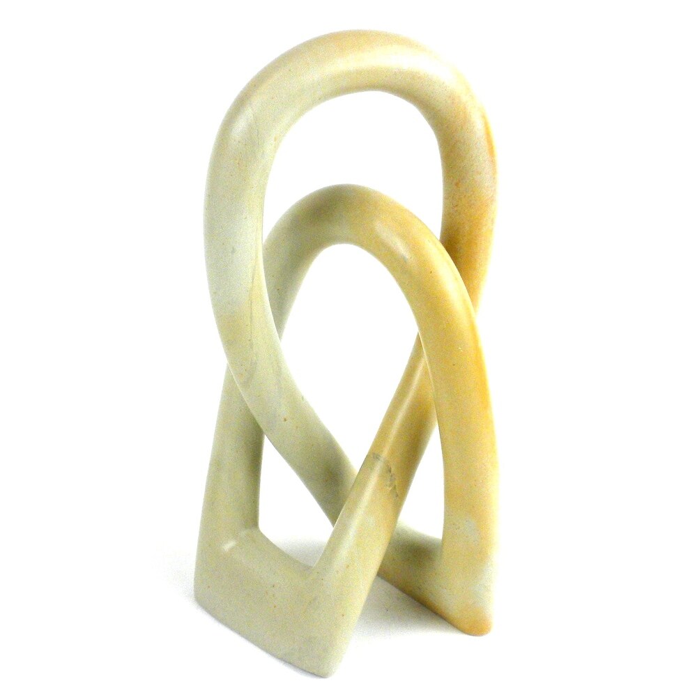 Handmade Lovers Knot 1 Piece Soapstone Statue (Kenya)