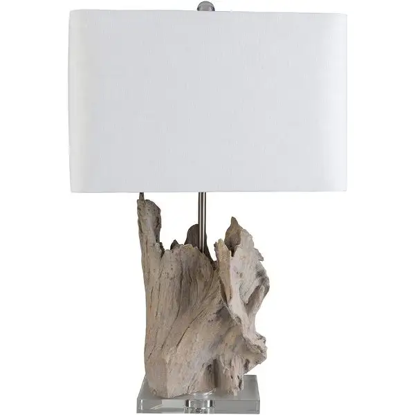 Drayton 26.25 in. White Transitional Table Lamp