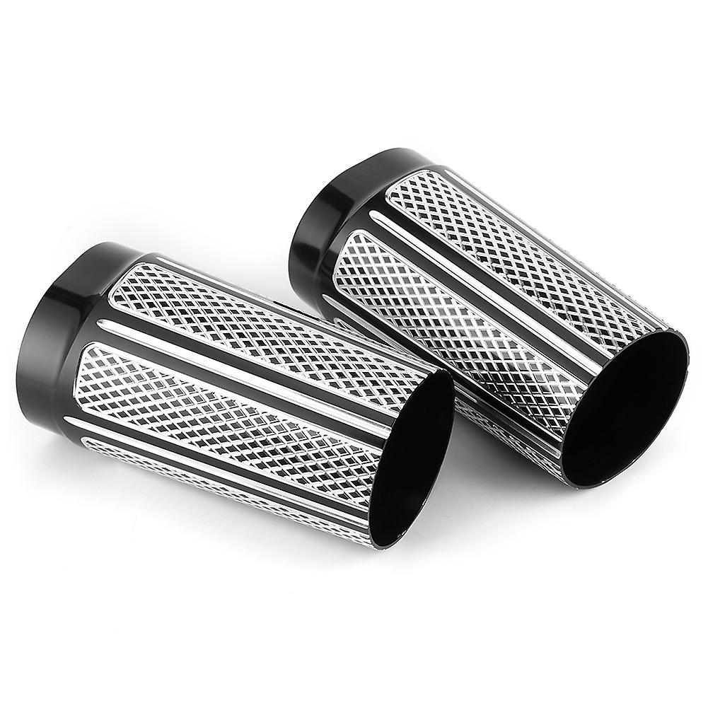 Pair Left+right Mesh Style Front Fork Boot Slider Covers Motorcycle Accessory Fit For Flhti Flhx Fltrx