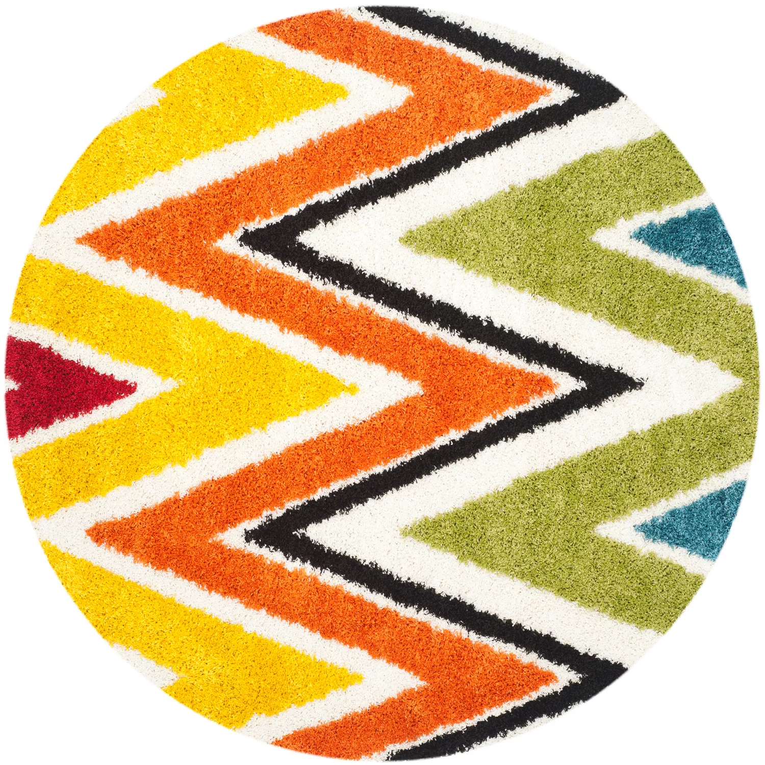 Safavieh Kids Psychedelic Chevron Shag Rug