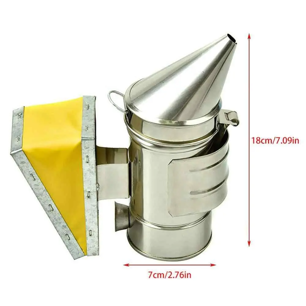 Stainless Steel Beekeeping Smoke Sprayer Mini sharp Nozzle Rust proof Durable Smoke Sprayer With Heat Insulation Beekeeping Tool