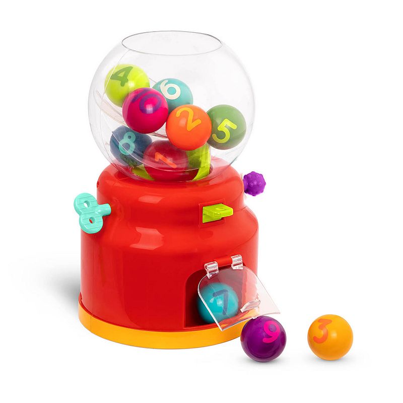 Battat Numbers and Colors Gumball Machine Toddler Learning Toy