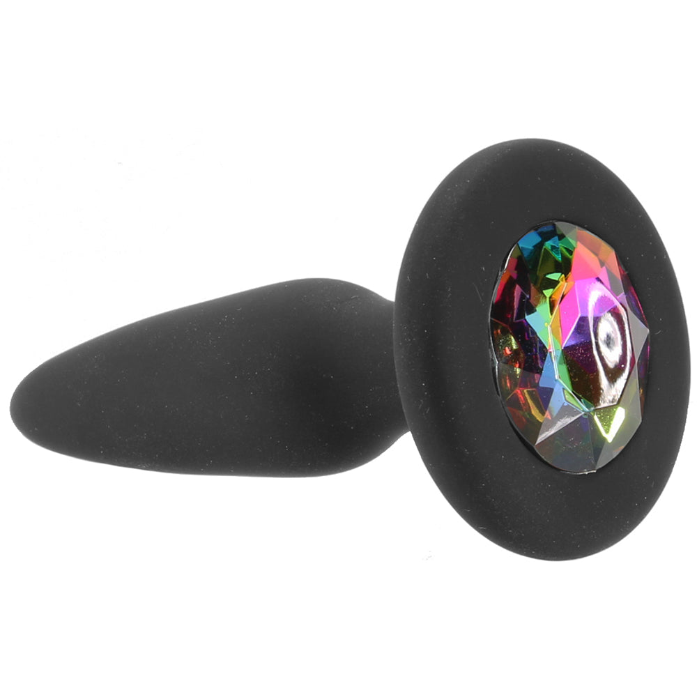 Glams Mini Rainbow Gem Silicone Butt Plug