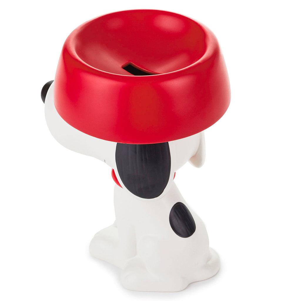 Hallmark  Peanuts® Snoopy With Dog Dish Ceramic Coin Bank