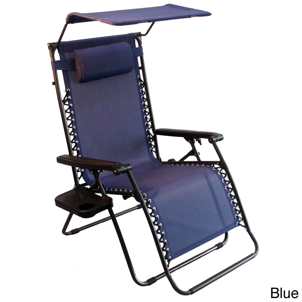 Garden City Oversized Zero Gravity Chair with Sunshade and Drink Tray by Havenside Home