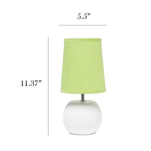 Simple Designs Studded Texture Ceramic Table Lamp