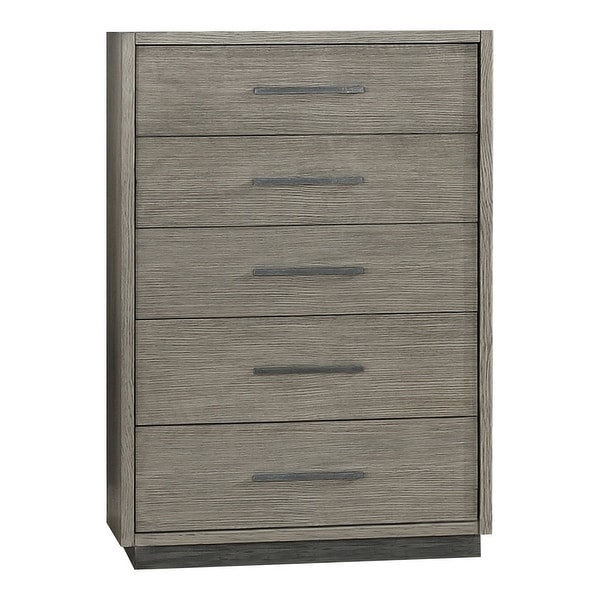 Ventura Grey Oak 6-piece Platform Storage Bedroom Set - - 35216601