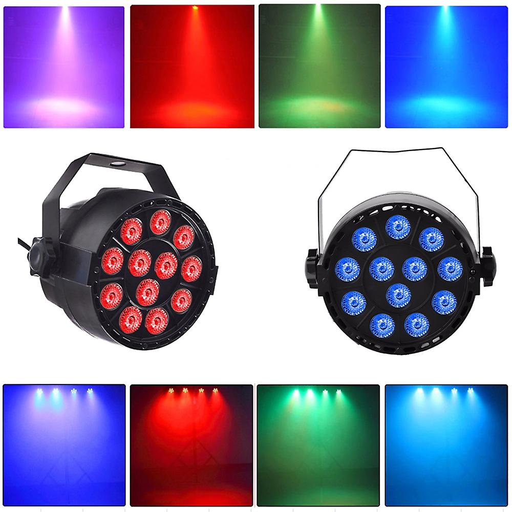 Ac90-240v 18w 12 * 3 In 1 Rgb Led Stage Par Light Lighting Fixture Supported Dmx512/ Sound Activated/ Auto-run/ Master-slave Control 7ch Flash/ Strobe