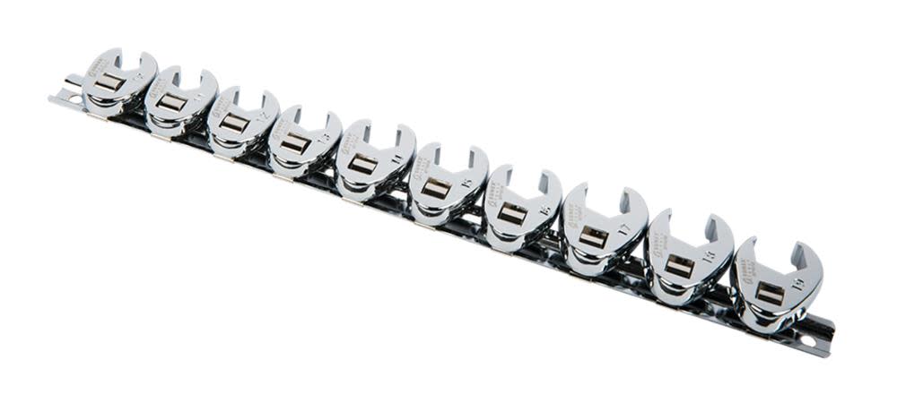 3/8 In. Drive Metric Crowfoot Wrench Set 10 pc.