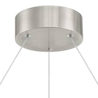 Hampton Bay Tercero 23-Watt Brushed Nickel Integrated LED Pendant HD6246A1