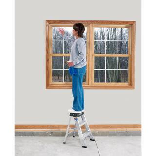 Werner 2 ft. Aluminum Step Ladder (8 ft. Reach Height) with 300 lbs. Load Capacity Type IA Duty Rating 150B